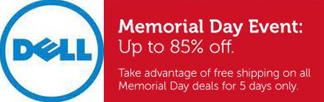 Memorial Day Sales 2012: Dell Memorial Day Event Offers up to 85% off plus free shipping