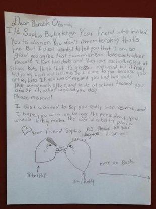 Obama’s 10-year-old pen pal: Sophia’s second letter to President Obama gets a response