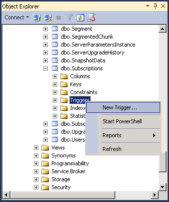 MS SQL Server: How to Create Trigger